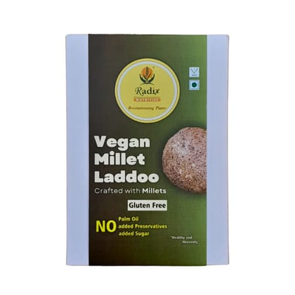 Radix Nutritive® Gluten-free Vegan Millet Laddoos. 200 gm. Veg. Natural Product