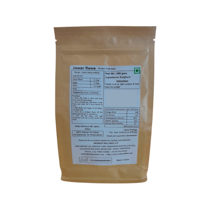 Radix Nutritive® Unpolished Jowar Rava - Gluten-free