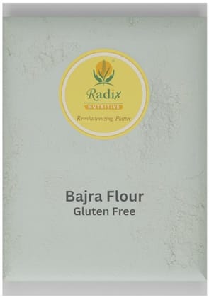 Radix Nutritive® Unpolished Bajra flour. Natural Product. Gluten-free
