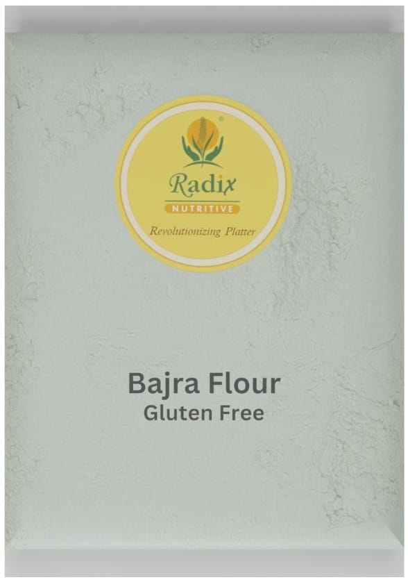 Radix Nutritive® Unpolished Bajra flour. Natural Product. Gluten-free