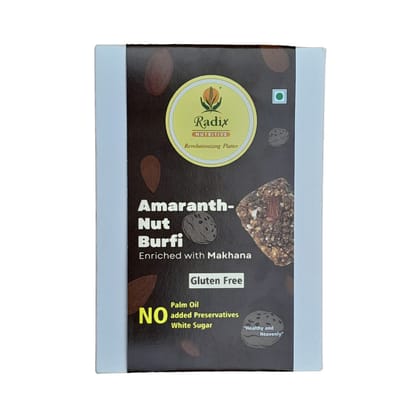 Amaranth Nut Burfi Enriched with Makhana by Radix Nutritive® Gluten-free