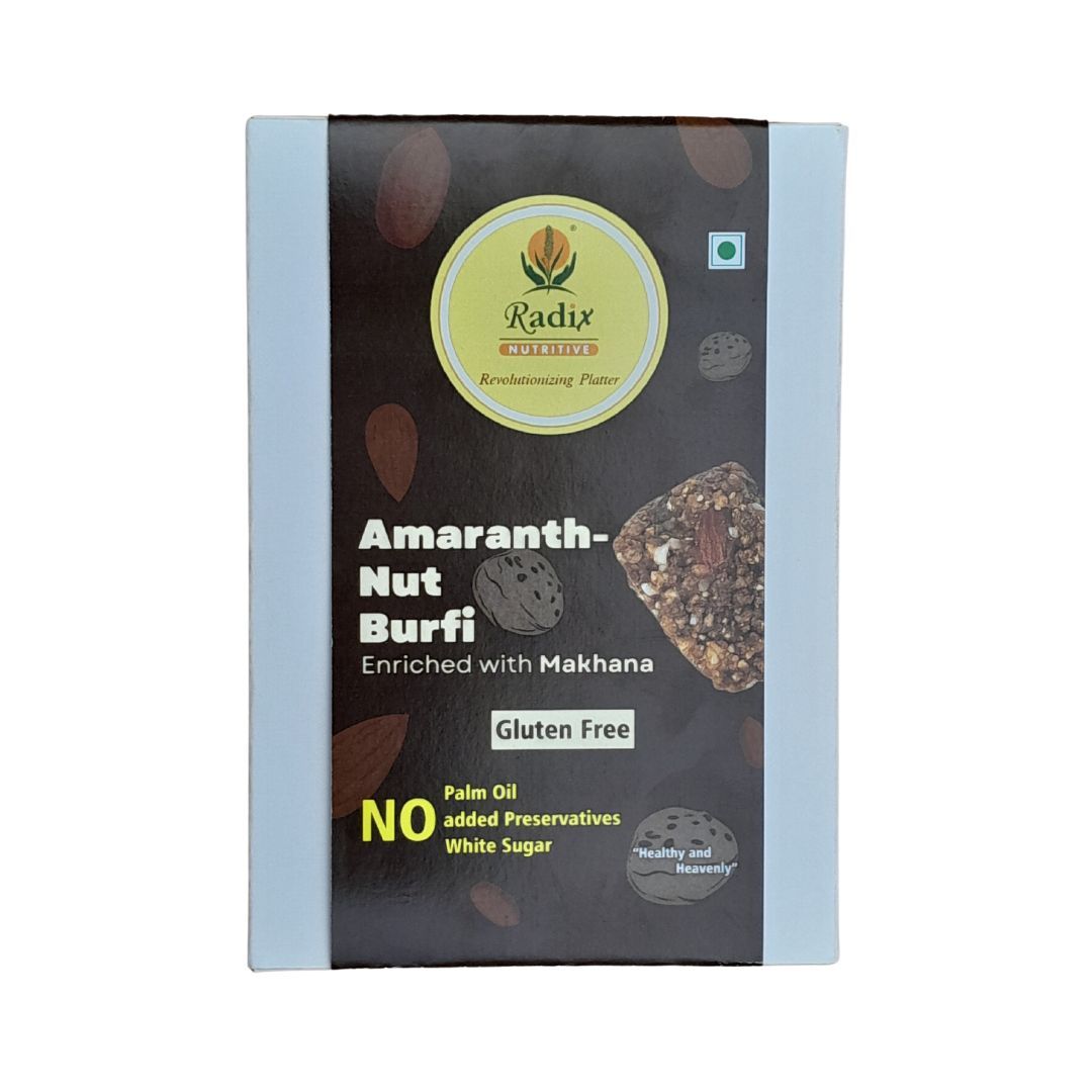 Amaranth Nut Burfi Enriched with Makhana by Radix Nutritive® Gluten-free