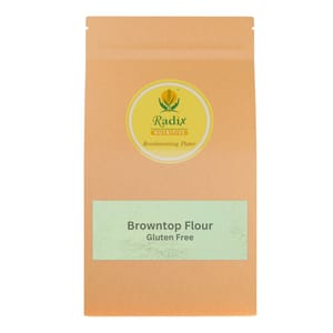 Radix Nutritive® Unpolished Browntop flour. Natural Product. Gluten-free