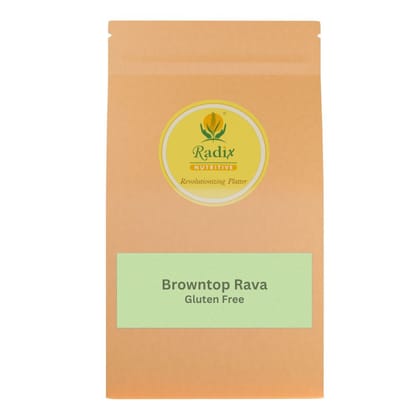 Radix Nutritive® Unpolished Browntop Rava - Gluten-free