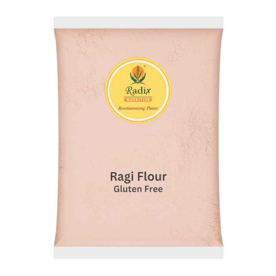Radix Nutritive® Unpolished Ragi flour. Natural Product. Gluten-free