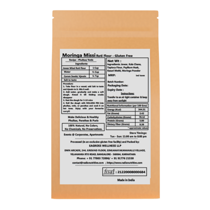 Radix Nutritive® Moringa Missi Roti Flour Gluten-free