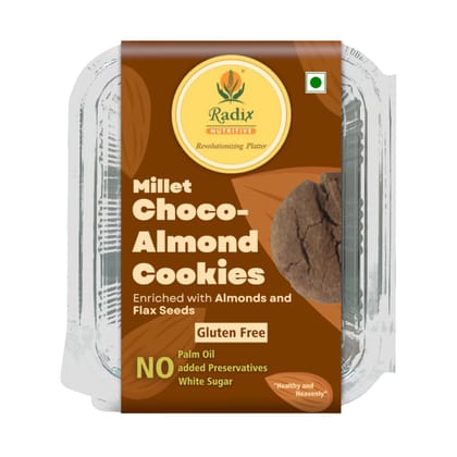 Radix Nutritive® Gluten-free Choco-Almond Cookies. Veg. 200 gms