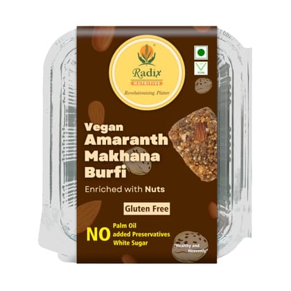 Amaranth Nut Burfi Enriched with Makhana by Radix Nutritive® Gluten-free