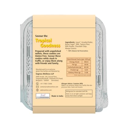 Radix Nutritive® Gluten-free Mango Cookies. Veg. 200 gms