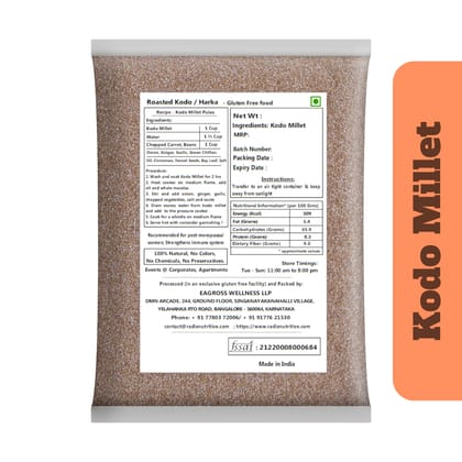 Radix Nutritive® Unpolished Kodo Millet Gluten-free