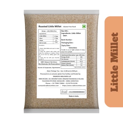 Radix Nutritive® Unpolished Little Millet Gluten-free