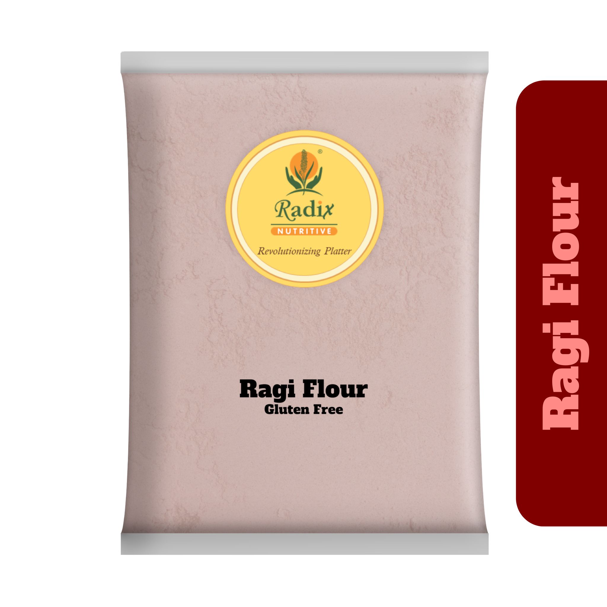 Radix Nutritive® Unpolished Ragi flour. Natural Product. Gluten-free