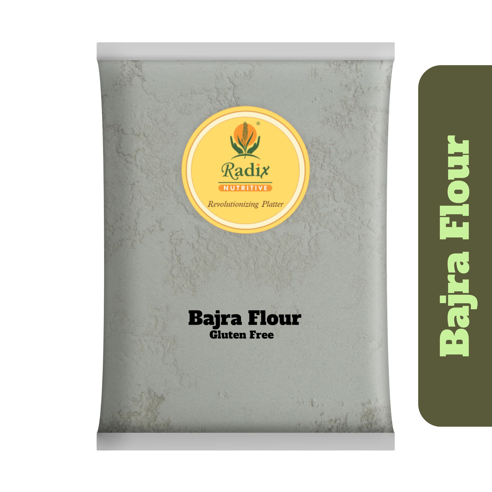 Radix Nutritive® Unpolished Bajra flour. Natural Product. Gluten-free