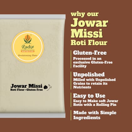 Radix Nutritive® Jowar Missi Roti Flour Gluten-free